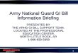 Army National Guard GI Bill Information Briefing  PRESENTED BY