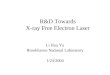 R&D Towards X-ray Free Electron Laser