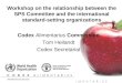 Codex  Alimentarius  Commission Tom Heilandt Codex Secretariat