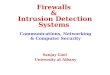 Firewalls  &  Intrusion Detection Systems