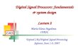 Digital Signal Processors: fundamentals & system design  Lecture 2