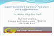 Supporting Gender Integration in Agriculture  and Rural Development  The Gender Action Plan (GAP)