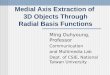 Medial Axis Extraction of  3D Objects Through Radial Basis Functions