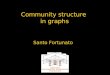 Community structure  in graphs