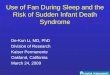 Use of Fan During Sleep and the Risk of Sudden Infant Death Syndrome