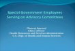 Special Government Employees Serving on Advisory Committees