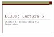 EC339: Lecture 6