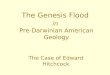 The Genesis Flood  in Pre-Darwinian American Geology