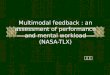 Multimodal feedback : an assessment of performance and mental workload (NASA-TLX)