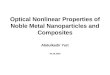 Optical Nonlinear Properties of Noble Metal Nanoparticles and Composites
