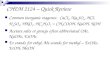CHEM 2124 â€“ Quick Review