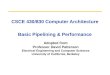 CSCE 430/830 Computer Architecture  Basic Pipelining & Performance