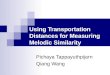 Using Transportation Distances for Measuring Melodic Similarity