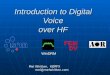 Introduction to Digital Voice over HF