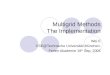 Multigrid Methods The Implementation