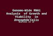 Genome-Wide RNAi Analysis  of Growth and Viability  in Drosophila  Cells