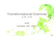 Transformational Grammar p.33 - p.43