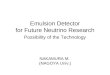 Emulsion Detector  for Future Neutrino Research  Possibility of the Technology