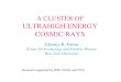A CLUSTER OF ULTRAHIGH ENERGY COSMIC RAYS