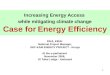 Increasing Energy Access  while mitigating climate change Case for Energy Efficiency