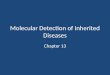 Molecular Detection of Inherited Diseases