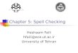 Chapter 5: Spell Checking