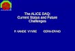 The ALICE DAQ: Current Status and Future Challenges P. VANDE  VYVRE   CERN-EP/AID