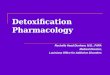 Detoxification  Pharmacology