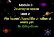 Module 3 Journey to space