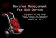 Revenue Management for B&B Owners