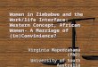 Virginia  Mapedzahama  (PhD) University of South Australia