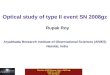 Optical study of type II event SN 2008gz
