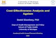 Cost-Effectiveness Analysis and Ageism