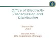 Office of Electricity Transmission and Distribution September  2003 Marshall Reed