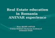 Real Estate education in Romania ANEVAR experience
