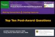Top Ten Post-Award Questions
