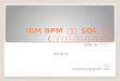 IBM BPM  조회  SQL  실행 ( 웹서비스  생성 및 테스트 )