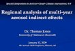 Regional analysis of multi-year aerosol indirect effects