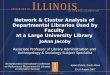Network & Cluster Analysis of  Departmental Libraries Used by Faculty