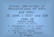 Observations of AXPs and SGRs: 1E 1048.1-5937 and SGR 1806-20