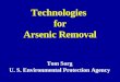 Technologies  for  Arsenic Removal