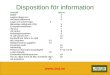Disposition för information