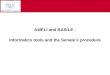 AMELI and BASILE : Informatics tools and the Senate’s procedure