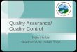 Quality Assurance/  Quality Control