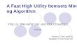 A Fast High Utility Itemsets Mining Algorithm