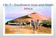 Ch. 7 - Southwest Asia and North Africa