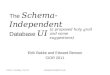 The  Schema-Independent Database  UI
