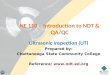 NE 110 â€“ Introduction to NDT & QA/QC