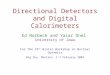 Directional  Detectors and Digital Calorimeters