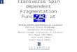 Transverse Spin dependent Fragmentation Functions at